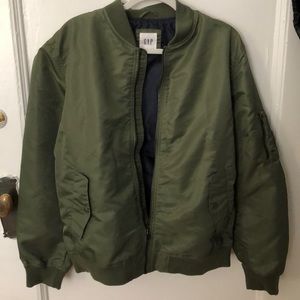 Army Green Gap Bomber Jacket
